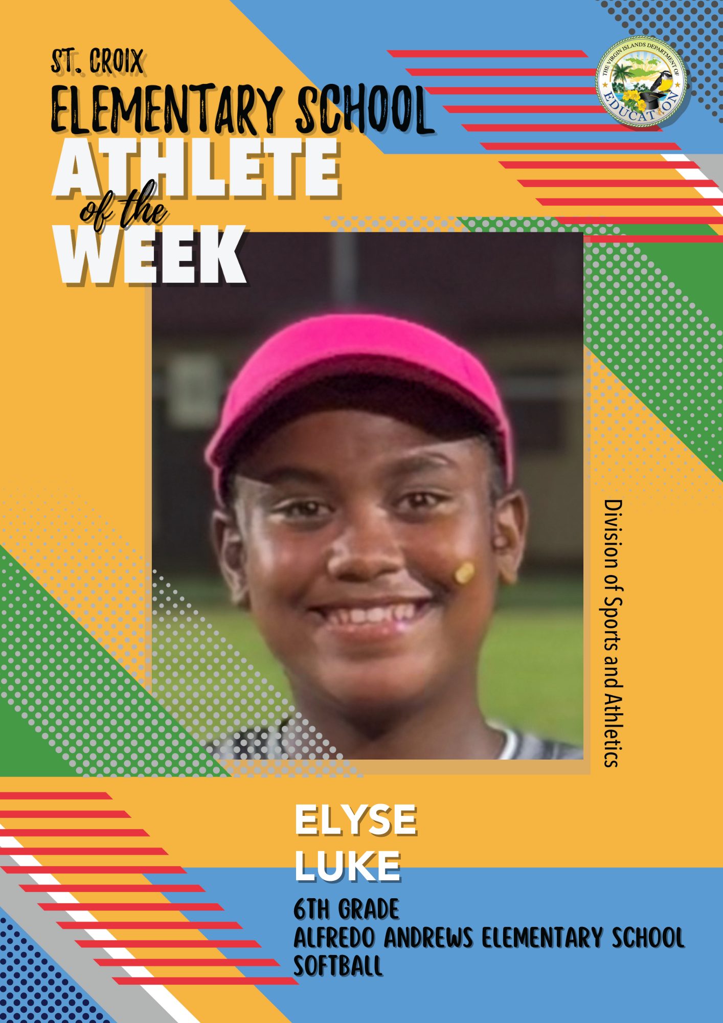 Elyse Luke - Elementary Athlete of the Week - Yellow Cedar