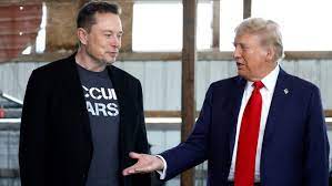 Elon Musk and Donald Trump having a discussion