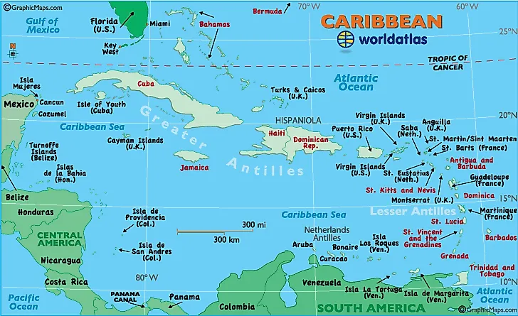 Caribbean Map