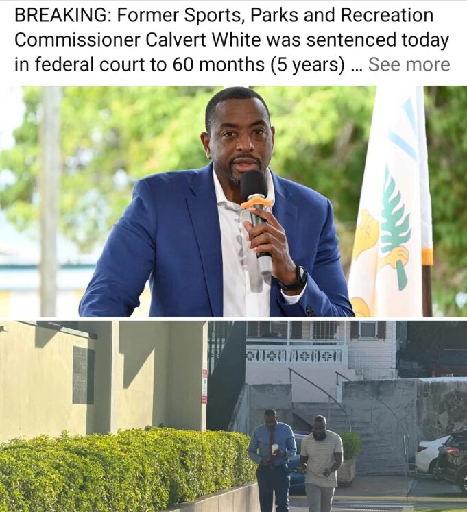 Calvert White Sentenced for 5 Years